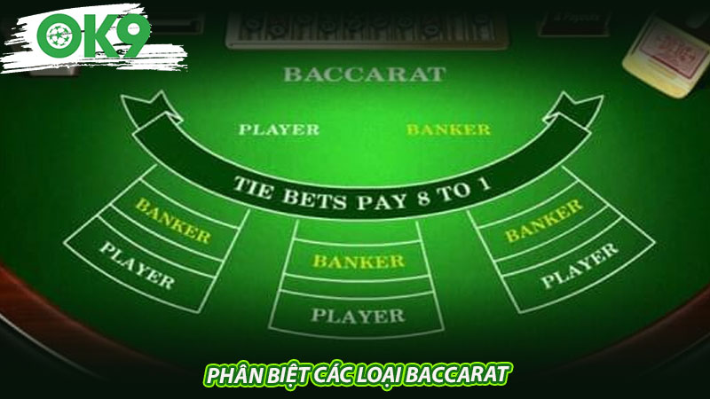 Phân biệt các loại Baccarat